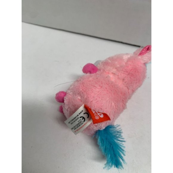 Wild Republic Plush Pink Stuffed Animal Doll Toy Unicorn Glitter Eyes 4.5 in Tal - Picture 4 of 4